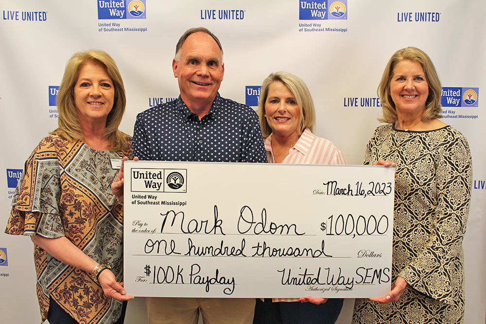 Pictured from left: Renita Hatten, Mark Odom, Teresa Odom, and Tracie Fowler