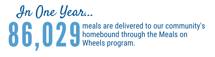 In one year, 86,029 meals are delivered.